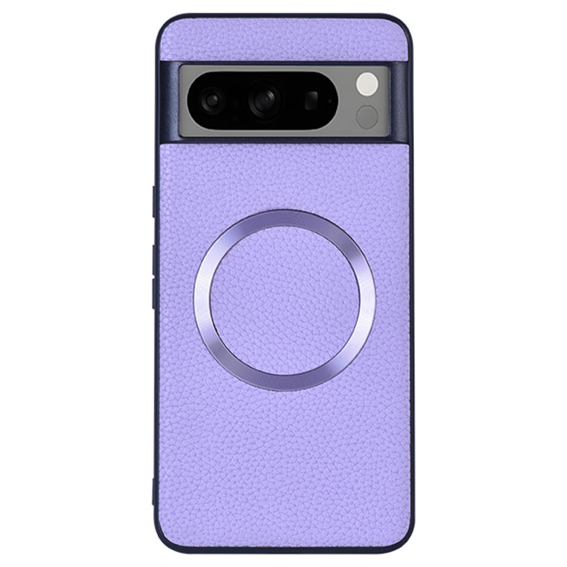 For Google Pixel 8 Pro Magnetic Phone Case Litchi Texture PU Leather Coated TPU Cover For Google Pixel 8 Pro Magnetic Phone Case Litchi Texture PU Leather Coated TPU Cover
